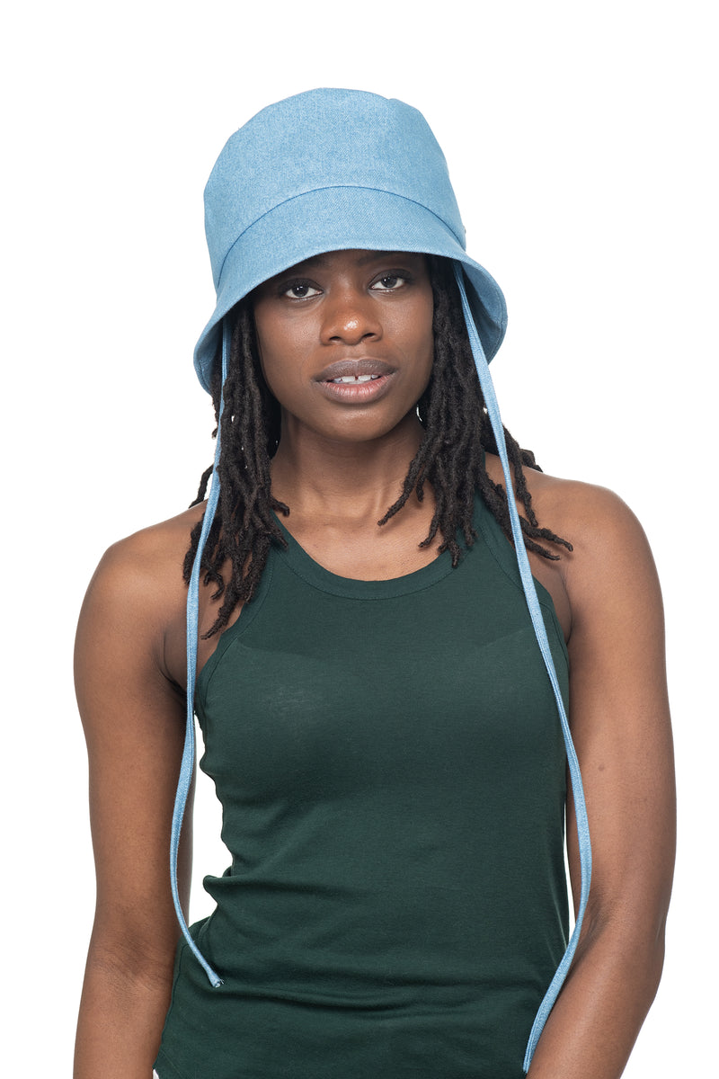 ETUDE Études Indigo Training Crown Denim Bucket Hat for Women
